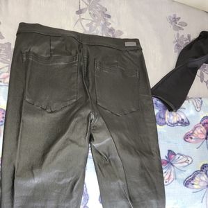 Faux leather pants